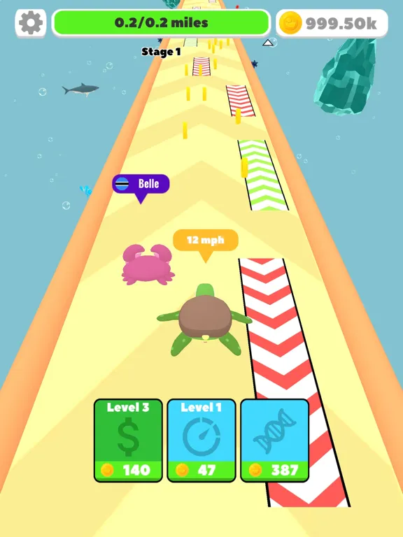 ภาพหน้าจอของ Idle Swim: Speed Evolution 3D iPad 