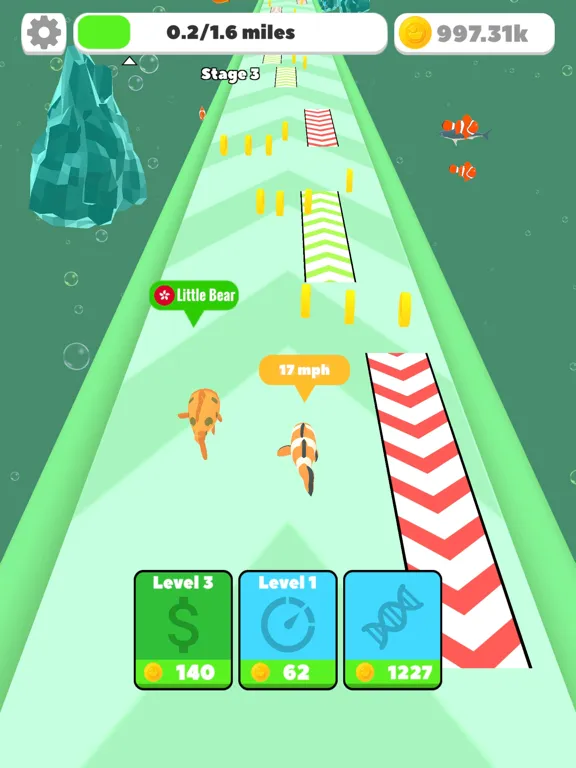 ภาพหน้าจอของ Idle Swim: Speed Evolution 3D iPad 