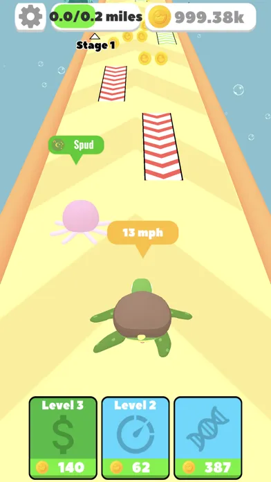 ภาพหน้าจอของ Idle Swim: Speed Evolution 3D