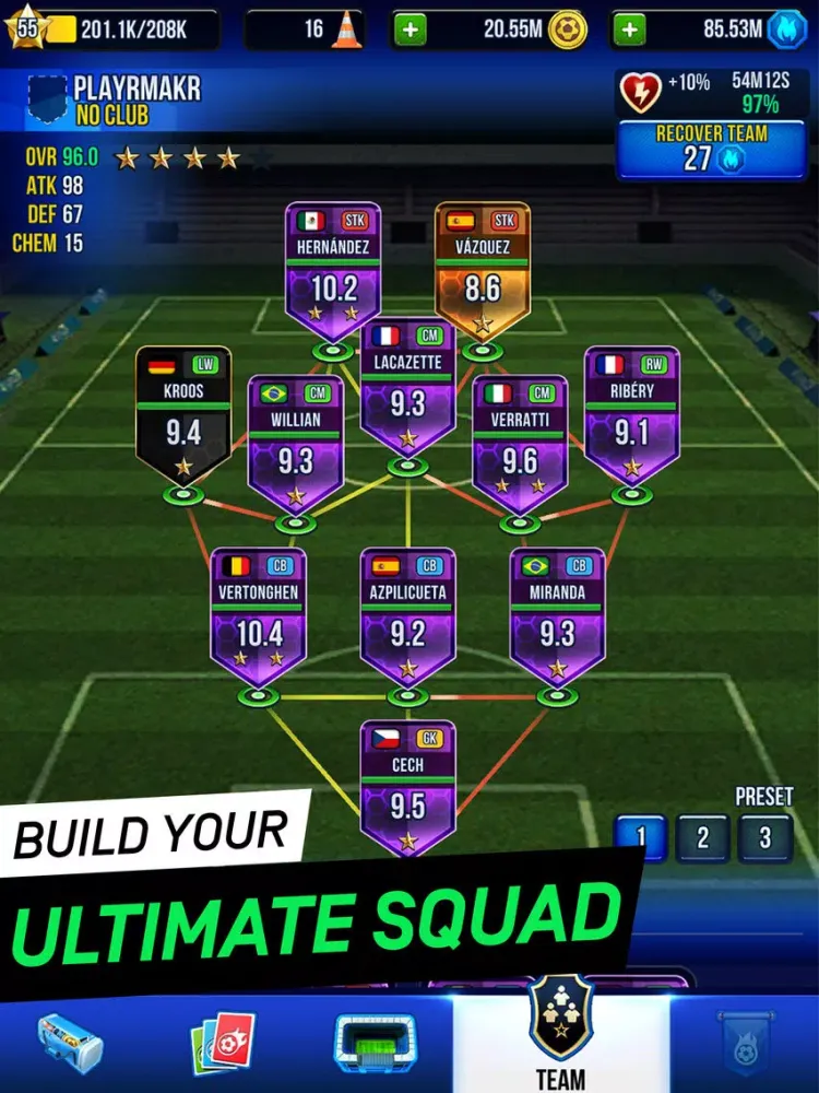 Ảnh chụp màn hình của Total Soccer: Road to Glory iPad 