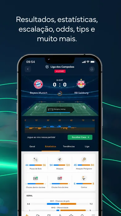 Tangkapan layar Playscores Resultados Ao Vivo