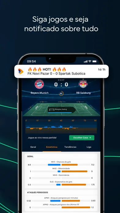 Tangkapan layar Playscores Resultados Ao Vivo