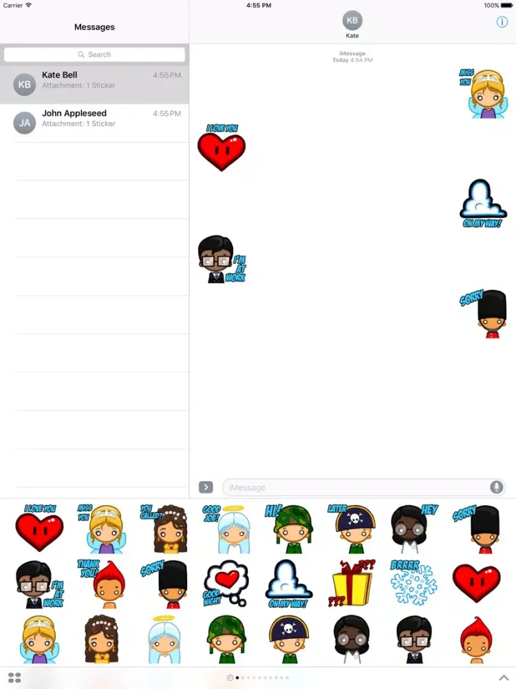 Tangkapan skrin Fun Friends - Stickers iPad 