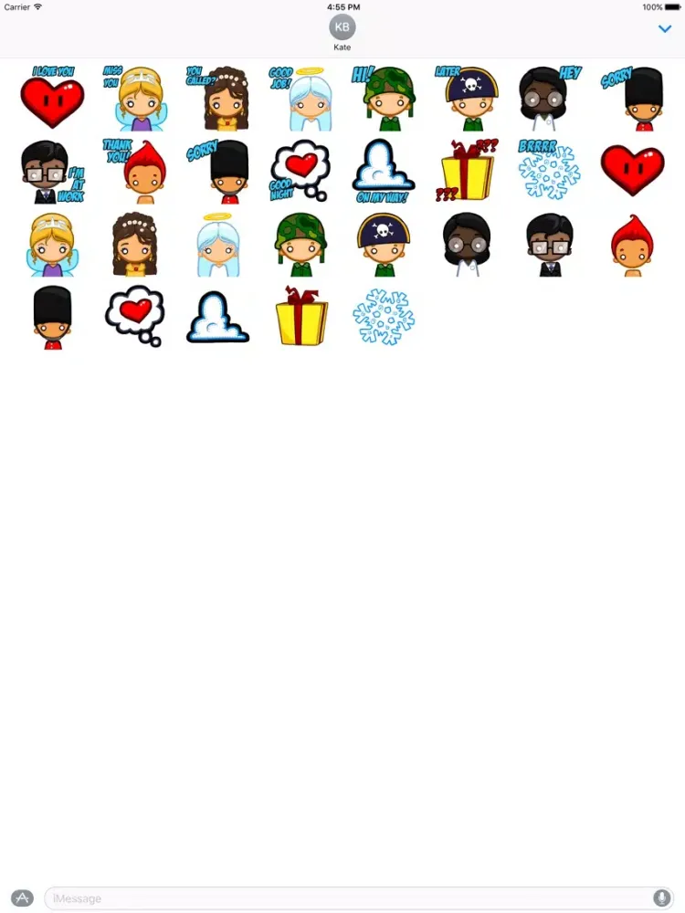 Tangkapan skrin Fun Friends - Stickers iPad 