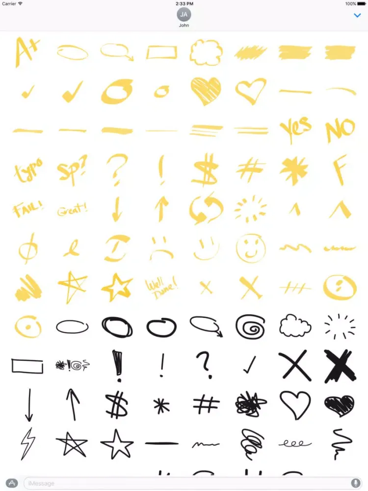 Highlighter And Marker - Ultimate Sticker Pack iPad  스크린샷
