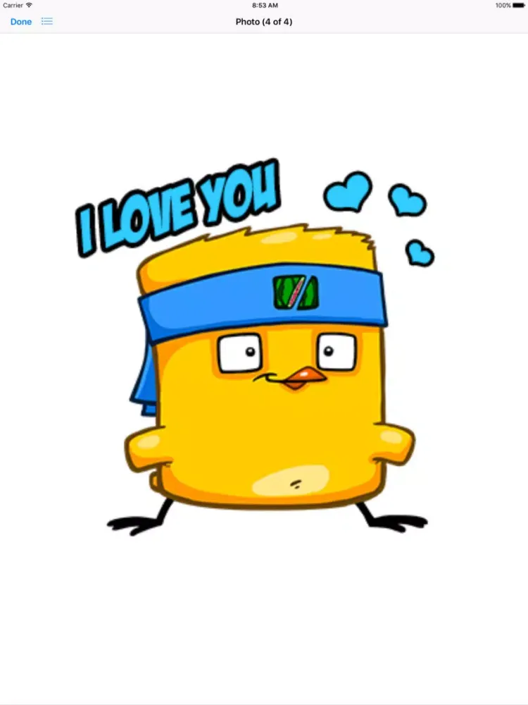 Скриншоты Stickers - Kung Fruit Chickens iPad 