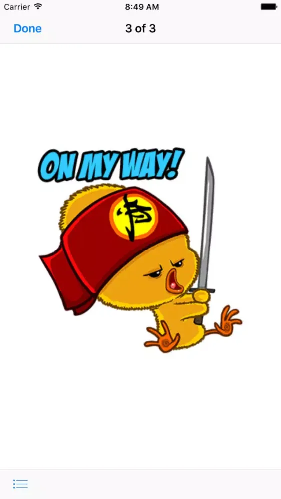 Скриншоты Stickers - Kung Fruit Chickens