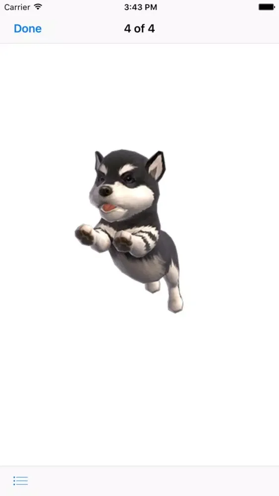 Captures d'écran de Malamute - Animated Puppy Stickers