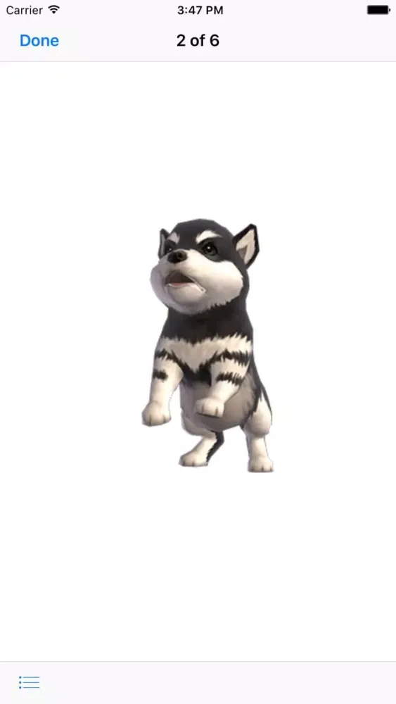 Captures d'écran de Malamute - Animated Puppy Stickers