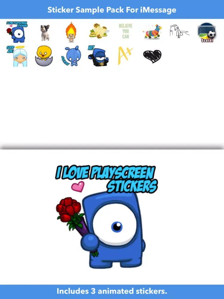 Capturas de pantalla de Sticker Sample Pack iPad 