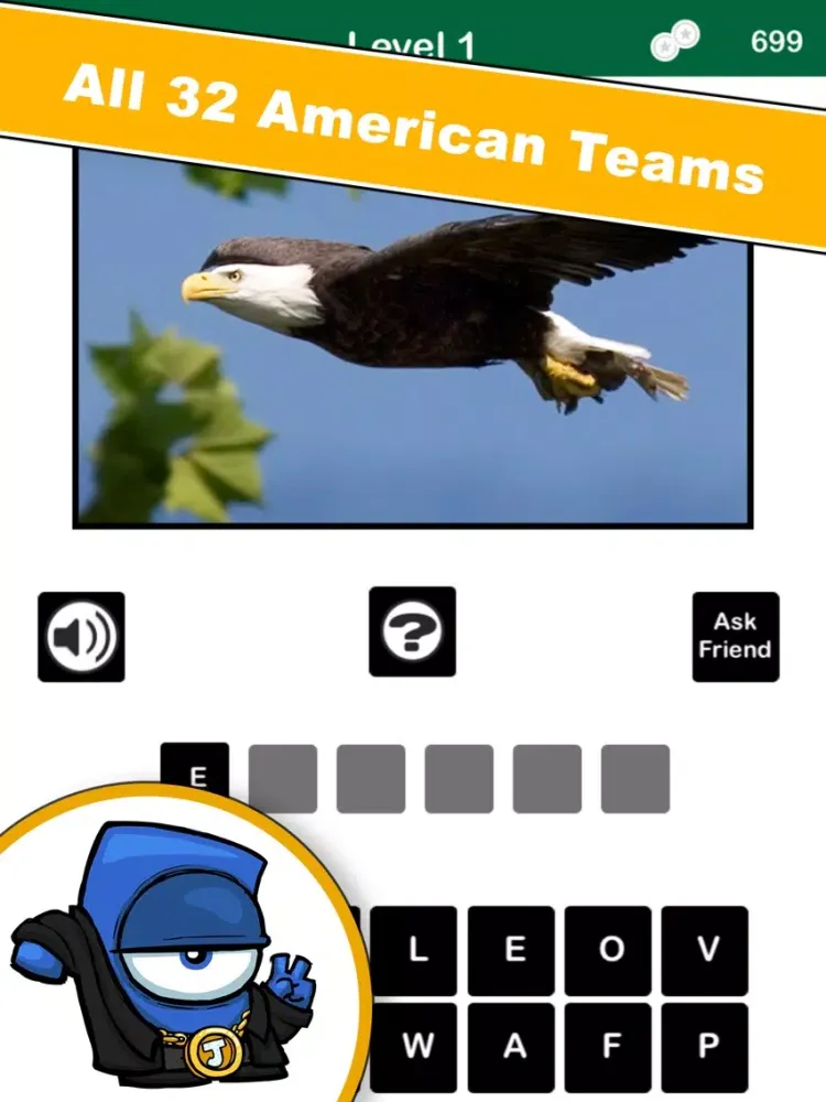 ภาพหน้าจอของ What’s The Team? Identify the American Football team from their mark or city. Free iPad 