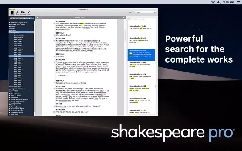Shakespeare Pro Screenshots