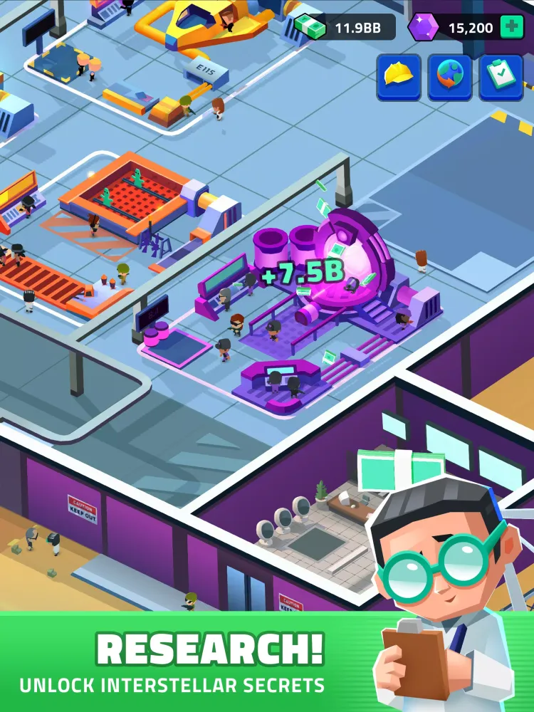 Скриншоты Idle Area 51