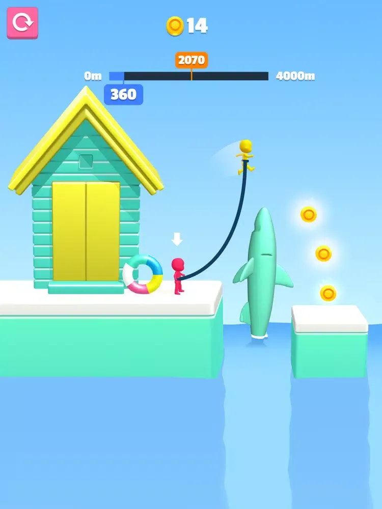 Capturas de tela do Rope Jump 3D! iPad 