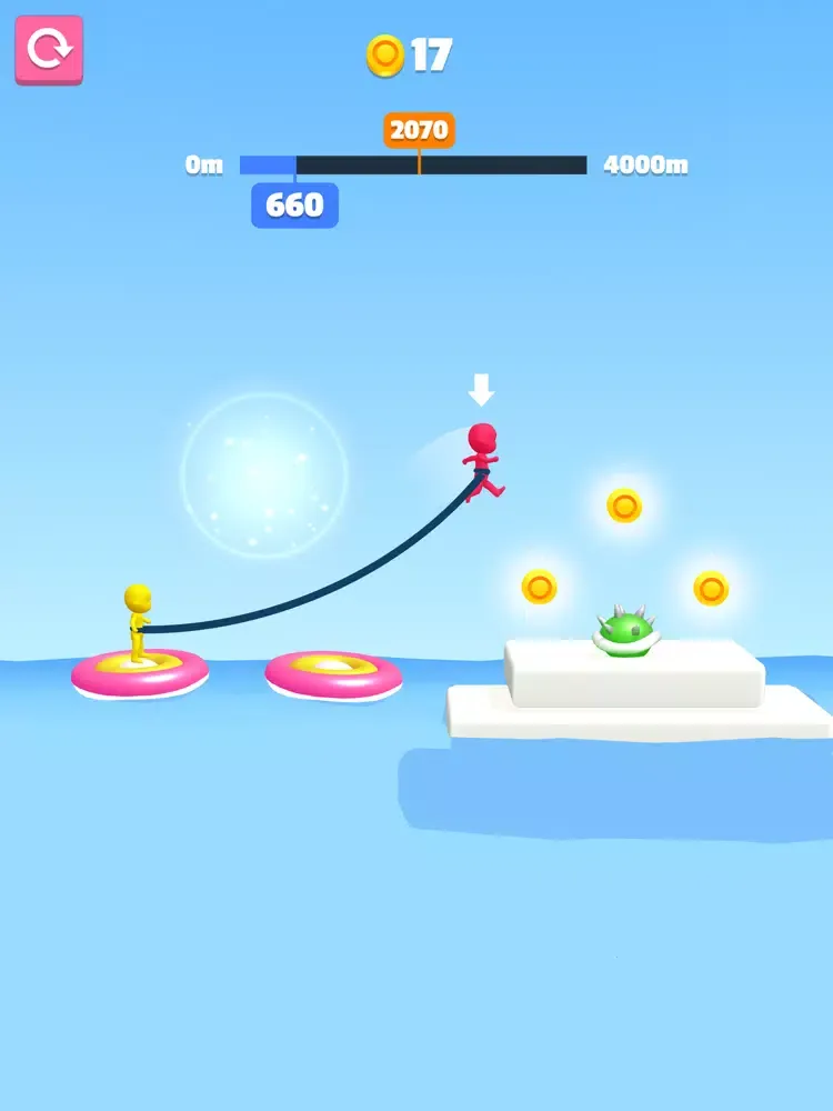 Capturas de tela do Rope Jump 3D! iPad 