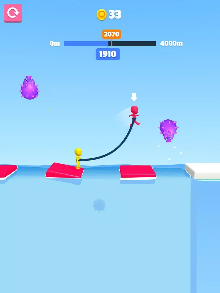Capturas de tela do Rope Jump 3D! iPad 
