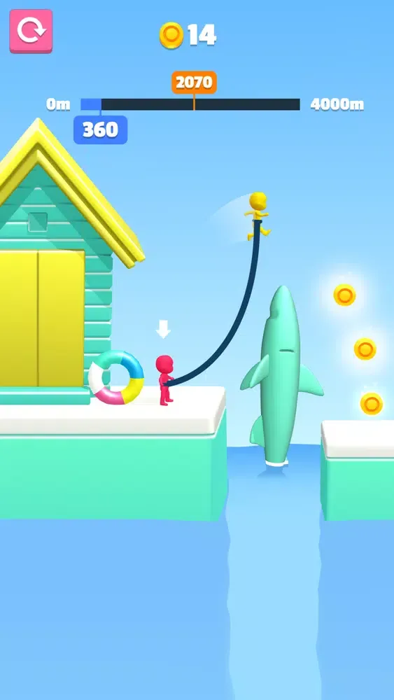 Capturas de tela do Rope Jump 3D!