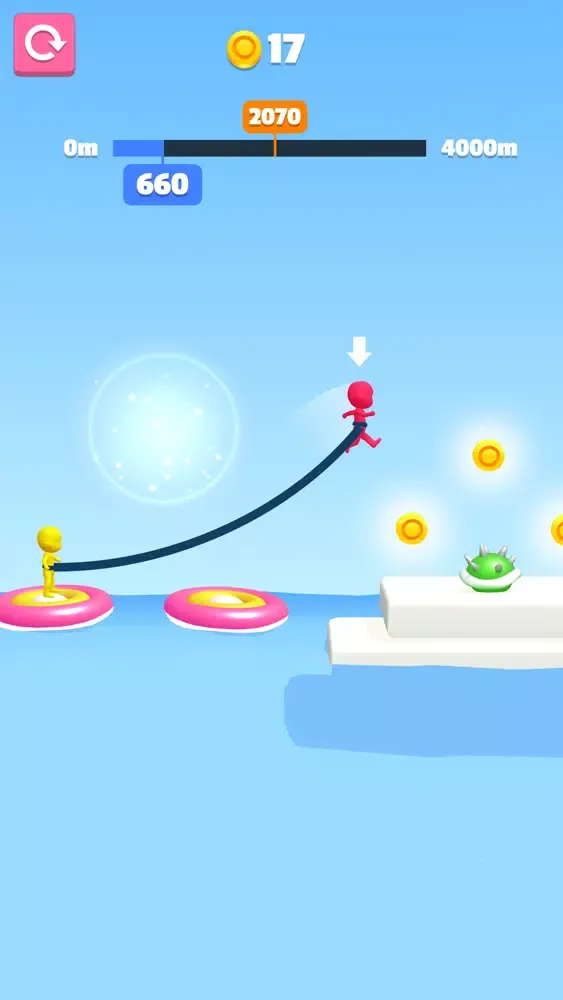 Capturas de tela do Rope Jump 3D!