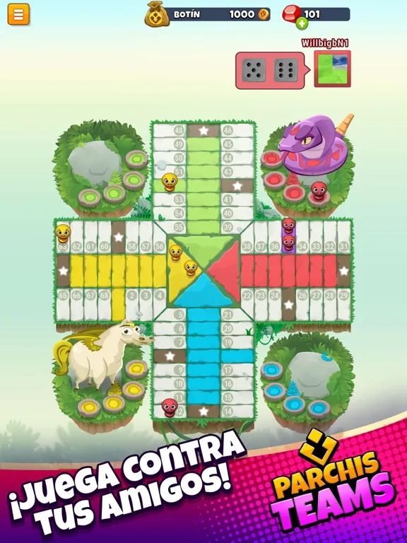 Capturas de tela do Parchis TEAMS board games iPad 