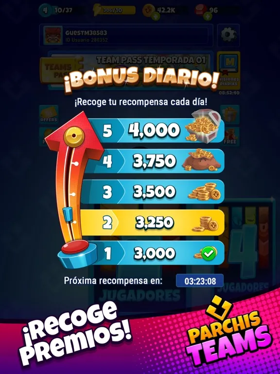 Capturas de tela do Parchis TEAMS board games iPad 