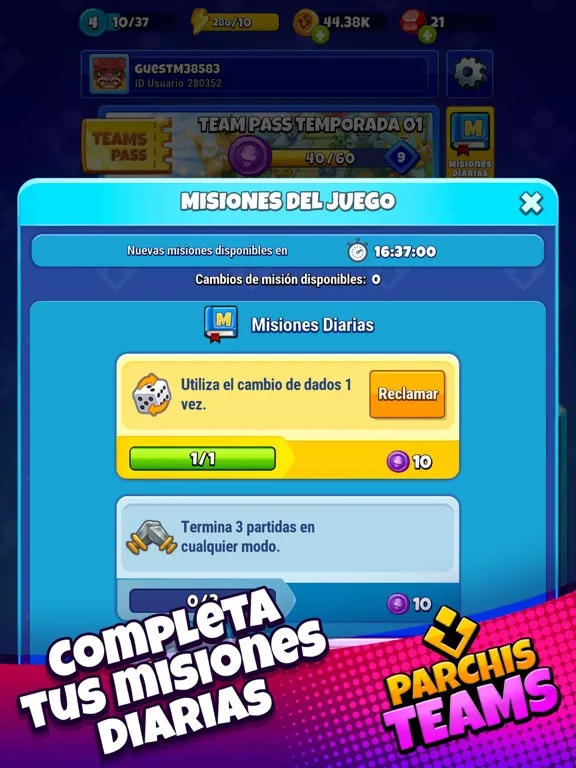 Capturas de tela do Parchis TEAMS board games iPad 