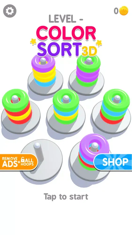Скриншоты Color Sort 3D