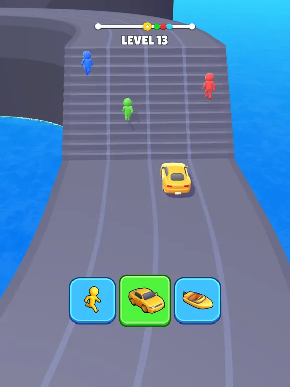 Shape Transform 3D Race iPad  스크린샷