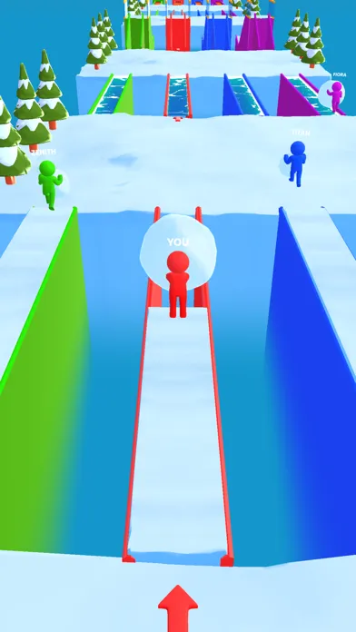 Captures d'écran de Snowball Race: Ice Racing Game