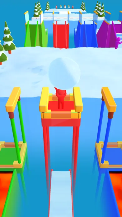 Captures d'écran de Snowball Race: Ice Racing Game