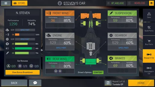 Motorsport Manager Mobile 2 Ekran Görüntüleri