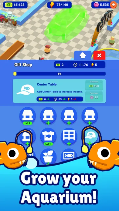 Idle Aquarium: Fish Tank Zoo スクリーンショット