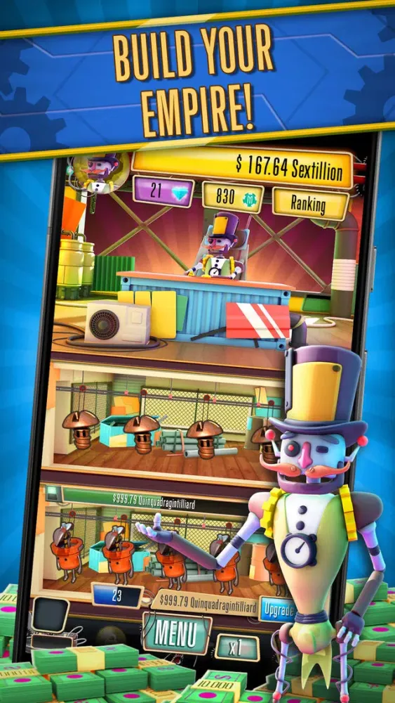 Captures d'écran de Magnate: Robot Idle Tycoon