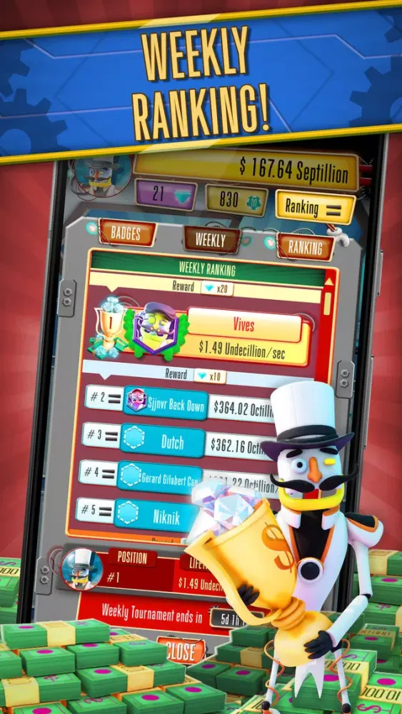 Captures d'écran de Magnate: Robot Idle Tycoon