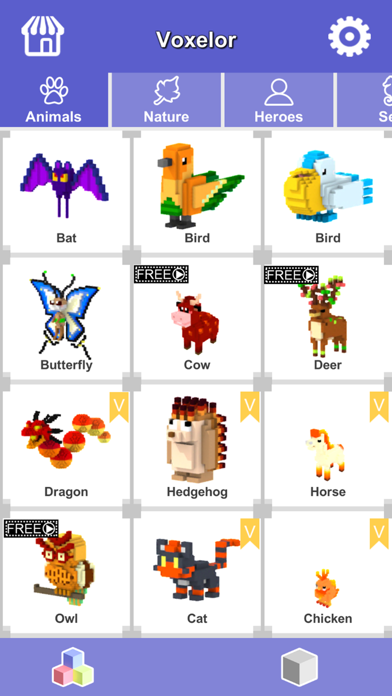 Ảnh chụp màn hình của Voxelor