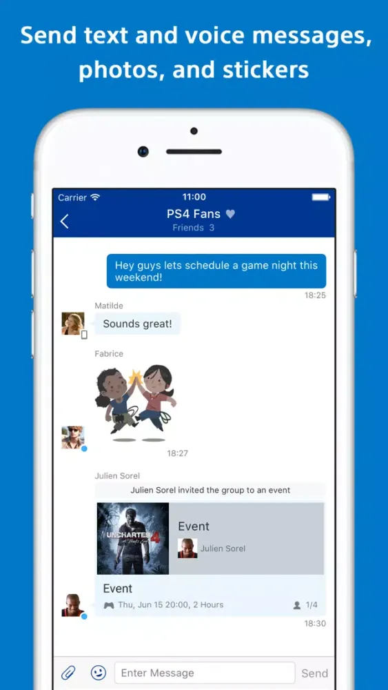 Capturas de pantalla de PlayStation Messages