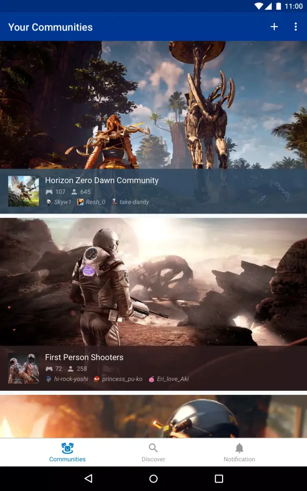 Скриншоты PS Communities