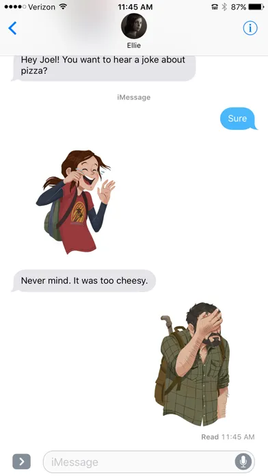 Capturas de pantalla de The Last of Us Stickers