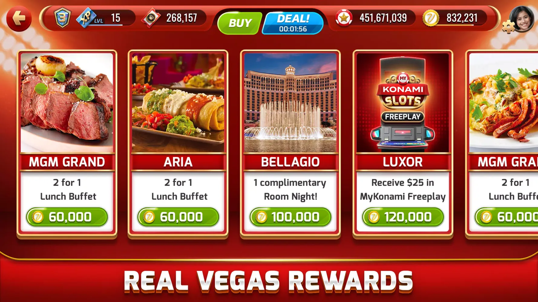 تصاویر myKONAMI® Casino Slot Machines