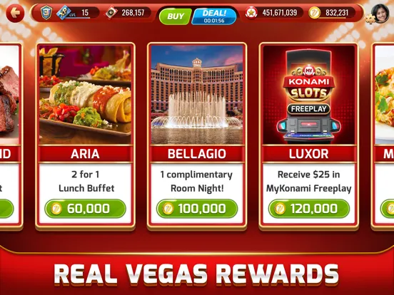 ภาพหน้าจอของ myKONAMI® Casino Slot Machines iPad 