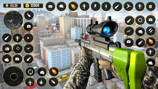 Ảnh chụp màn hình của FPS Commando Sniper Gun Games