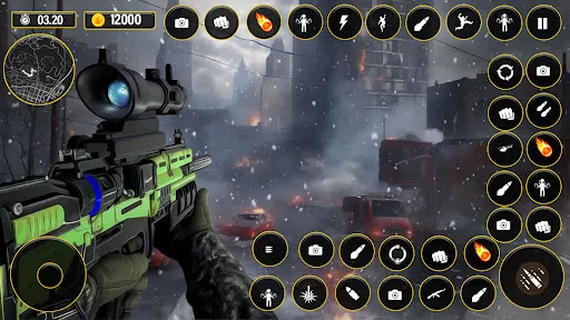 Ảnh chụp màn hình của FPS Commando Sniper Gun Games