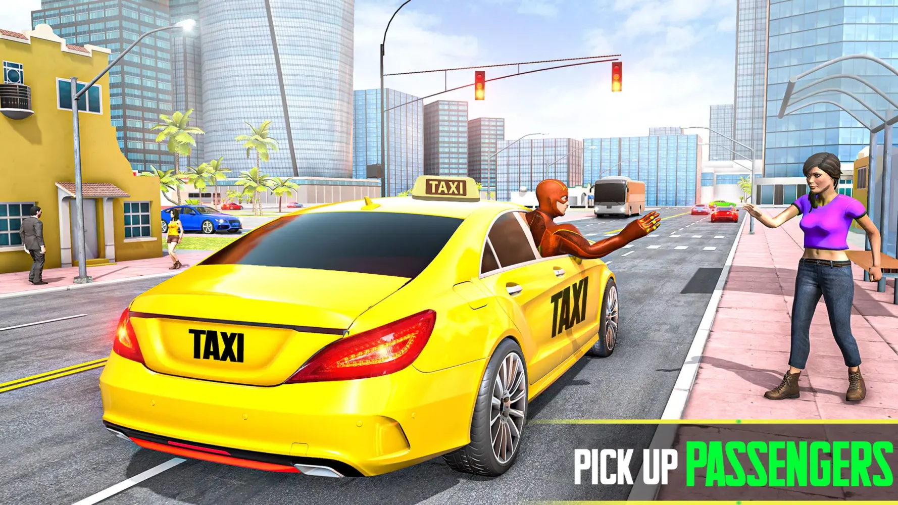 Superhero Car Games Taxi Games應用截圖