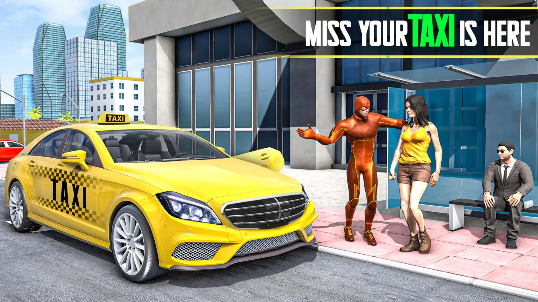 Superhero Car Games Taxi Games應用截圖