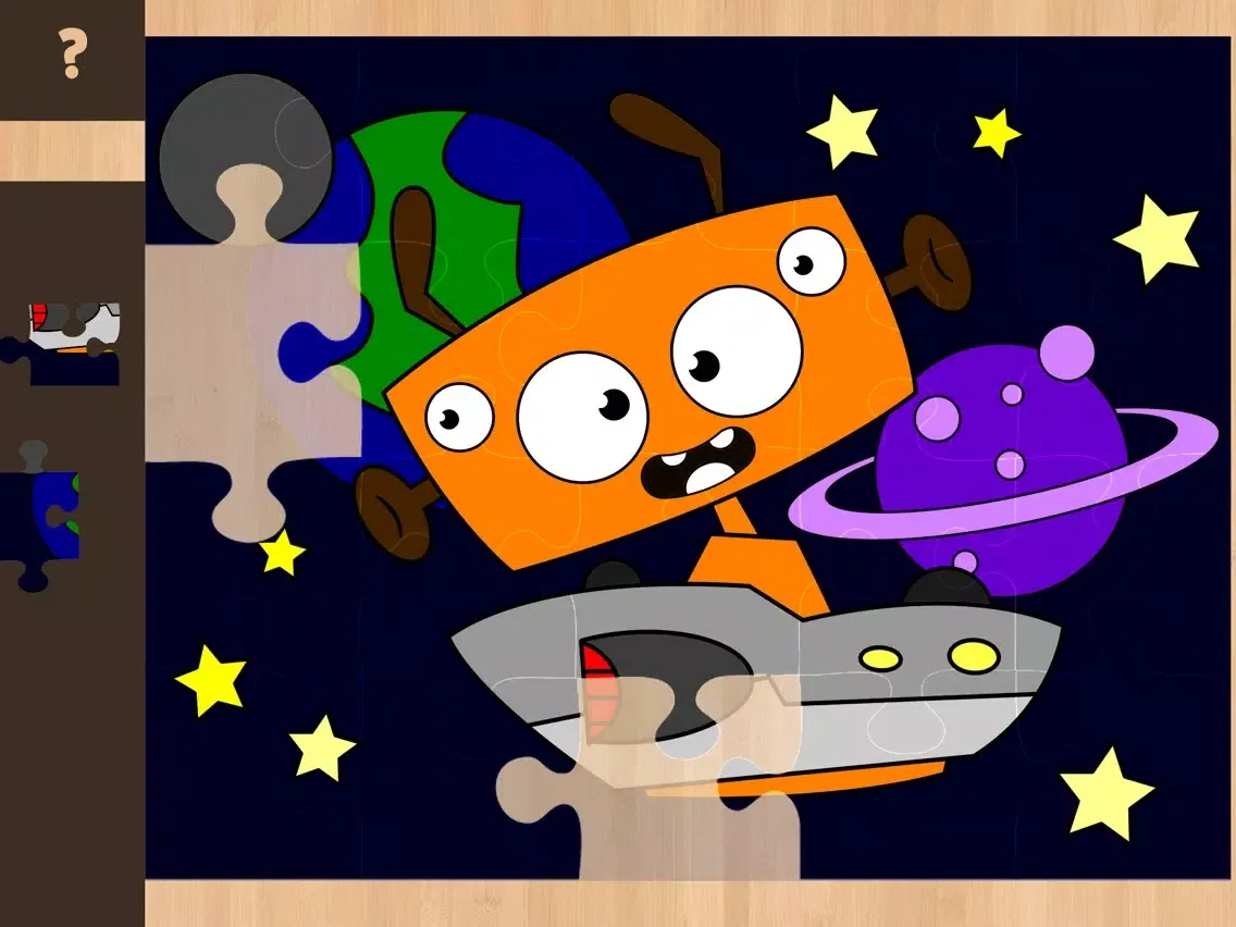 Color It Puzzle It: Aliens Lite iPad 应用截图
