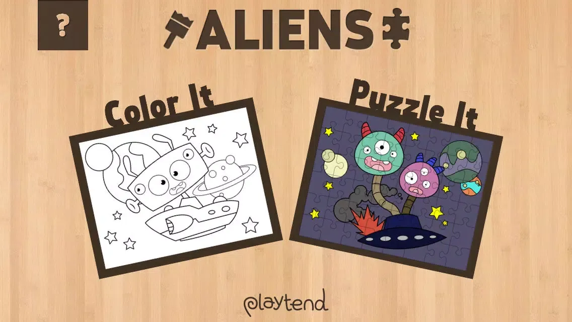 Color It Puzzle It: Aliens Lite应用截图