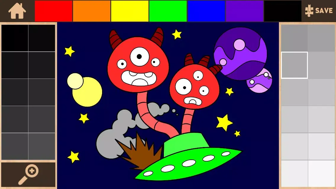 Color It Puzzle It: Aliens Lite应用截图