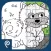 Color It Puzzle It: Cats and Dogs Lite