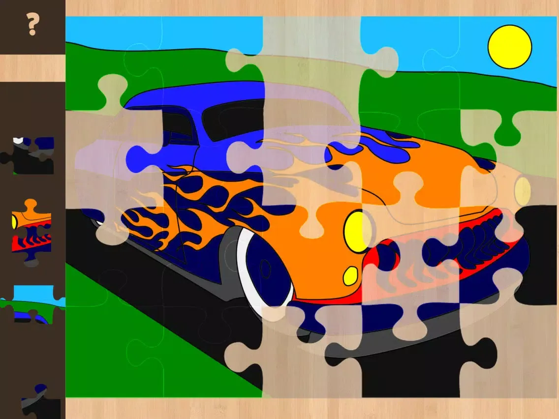 Color It Puzzle It: Hot Rods Lite iPad  Screenshots
