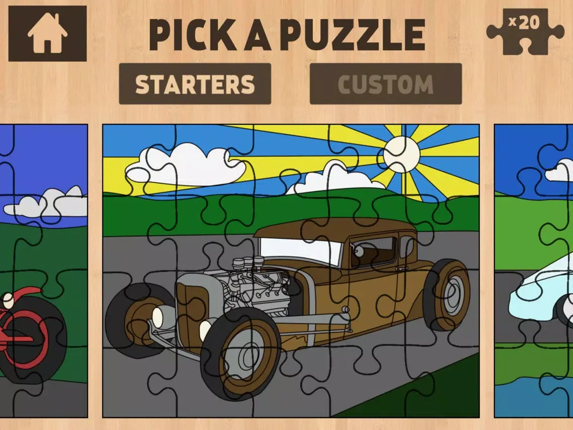 Color It Puzzle It: Hot Rods Lite iPad  Screenshots