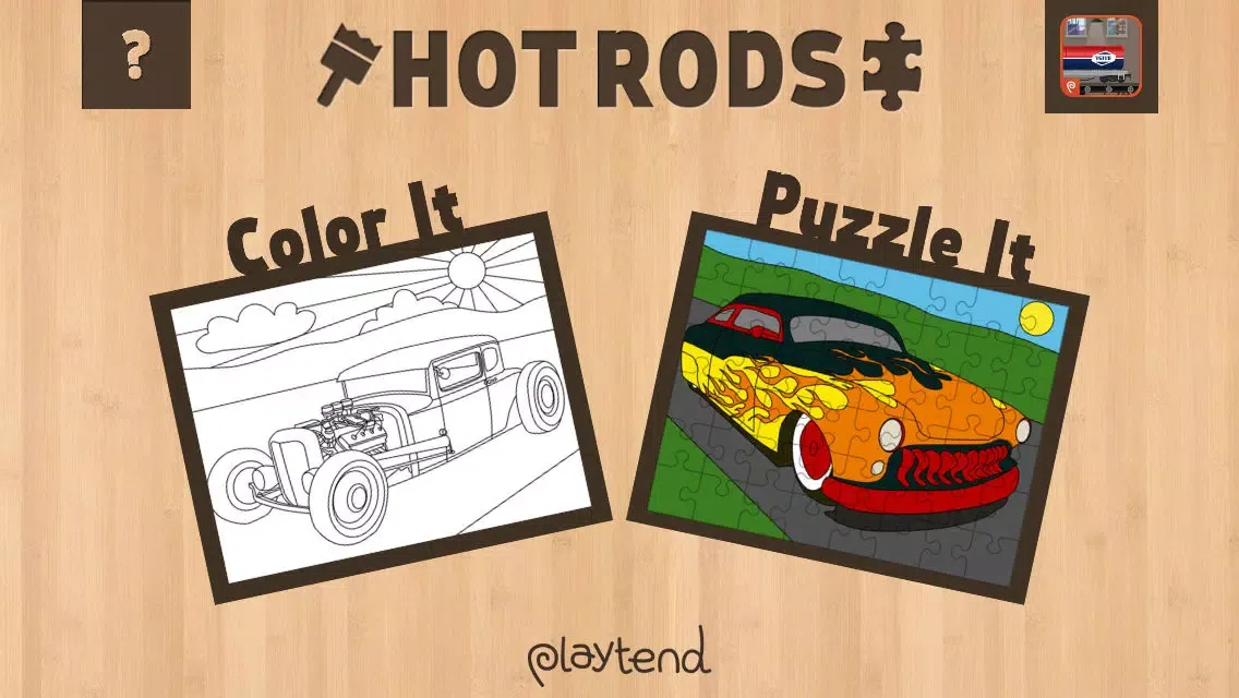Color It Puzzle It: Hot Rods Lite Screenshots